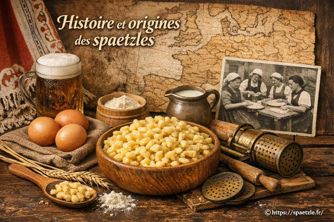 Histoire et origines des spaetzles