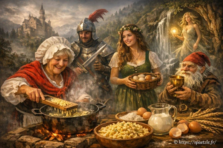 Les légendes autour de la création des spaetzles : mythe ou réalité ?
