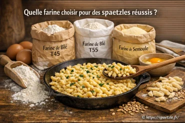 Quelle farine choisir pour des spaetzles réussis ?