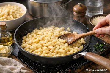 Comment réchauffer des spaetzle sans les abßmer ?
