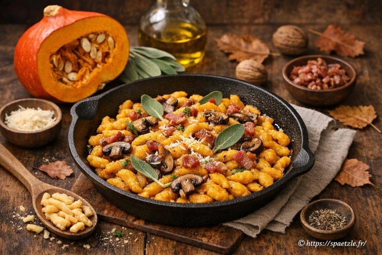 Recette de spaetzle de potimarron : comment réussir cette saveur automnale