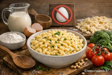 Spaetzle sans œuf : comment préparer une recette adaptée aux allergies