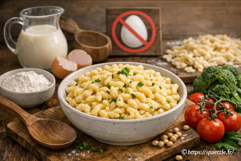 Spaetzle sans œuf : comment préparer une recette adaptée aux allergies
