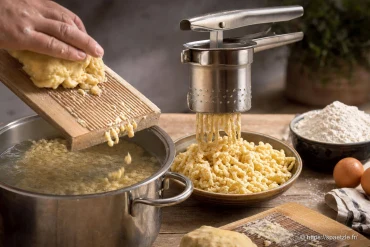 Techniques de façonnage : main, râpe ou presse à spaetzles ?