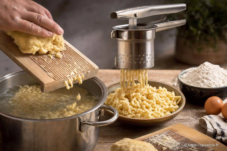 Techniques de façonnage : main, râpe ou presse à spaetzles ?