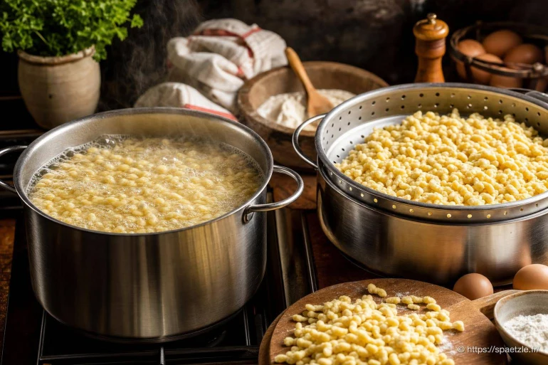 Cuisson idéale des spaetzles : eau bouillante ou vapeur ?
