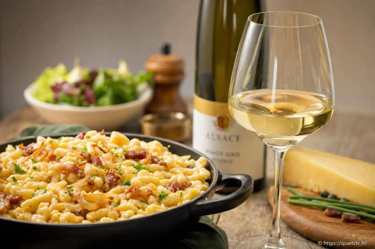 Quel vin choisir avec des spaetzle ?