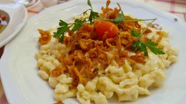 Gratin de Spatzle aux lardons