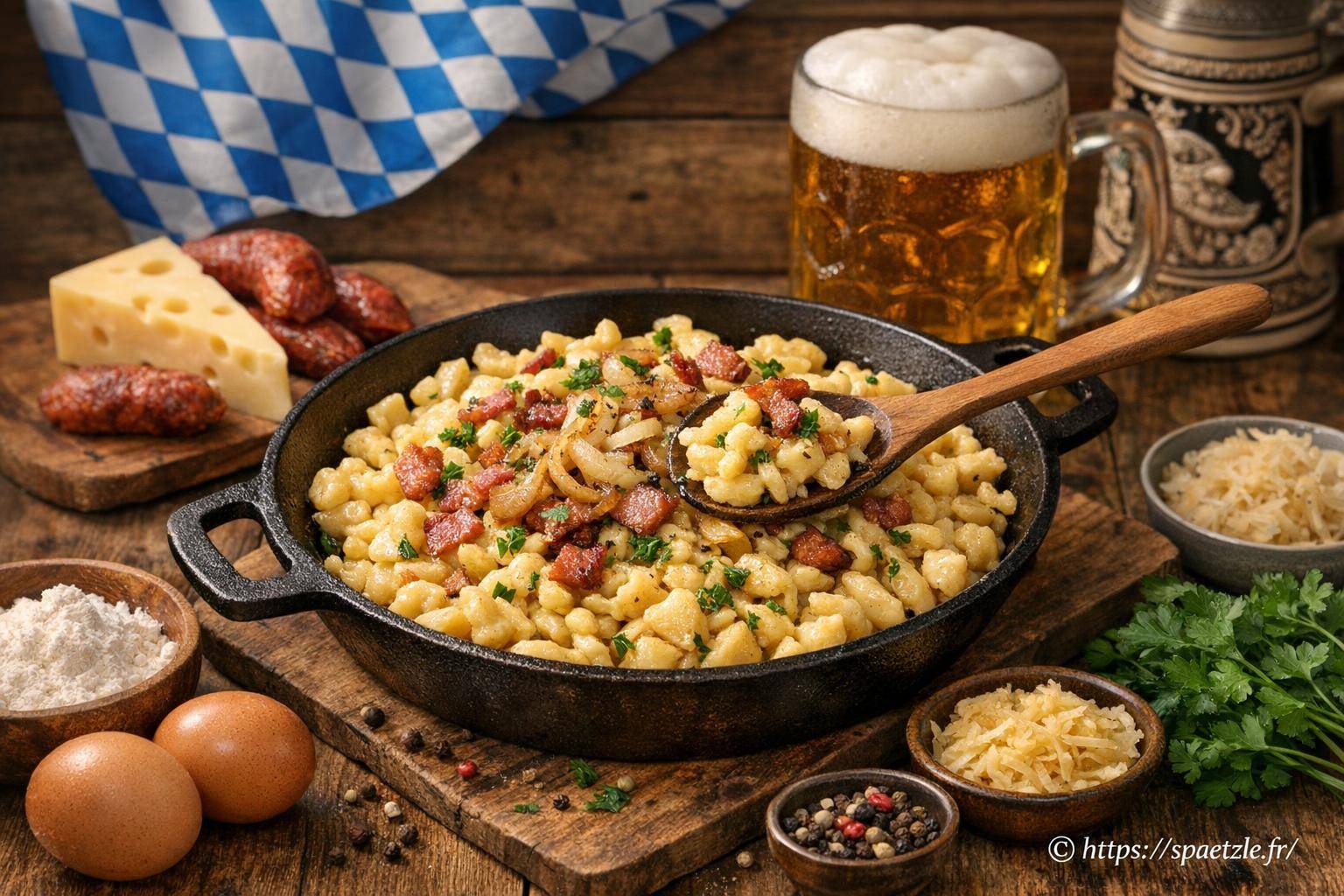 Bavarian spaetzle : la recette traditionnelle bavaroise à découvrir