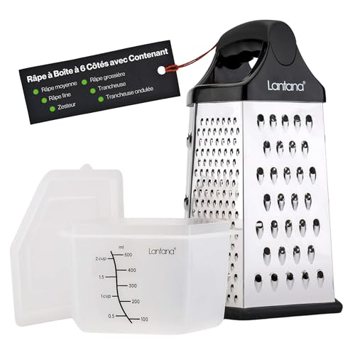Lantana Râpeuse à Légumes et Râpe à Fromage, Zesteur (6 en 1